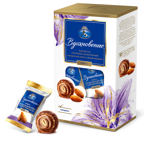 Конфеты в коробке Вдохновение Fruzipan Mango&Coconut с манго и кокосом, 145 г