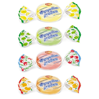 Леденцовая карамель Фрукты-ягодки микс, Рот Фронт