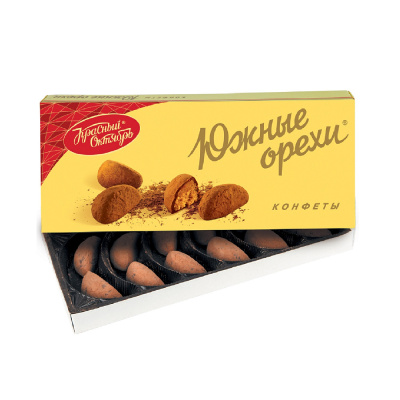 Конфеты в коробке Южные орехи, Красный Октябрь, 145 гр.