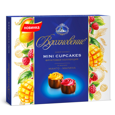 Конфеты в коробке Вдохновение Fruzipan Mango&Coconut с манго и кокосом, 145 г