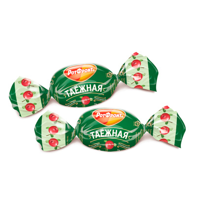 Карамель «Таёжная» со вкусом клюквы, Рот Фронт