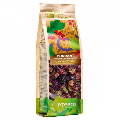 Чай Смородина с брусничным листом, яблоком и гибискусом Чайная Библиотека 100 гр