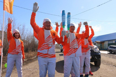 Эстафета огня игр «Дети Азии» достигла Абыйского района / ЯСИА   