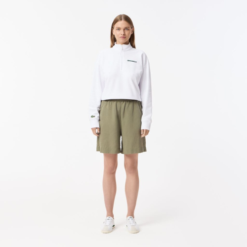 Женские шорты Lacoste из смеси льна