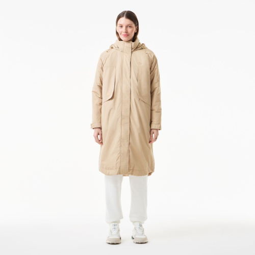 Женская парка Lacoste с капюшоном