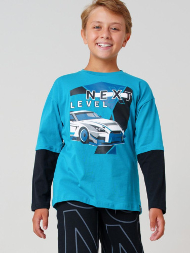 Фуфайка трикотажная для мальчиков (футболка с длинными рукавами)