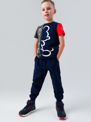Комплект трикотажный для мальчиков: фуфайка (футболка), брюки