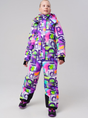 Комбинезон текстильный с полиуретановым покрытием для девочек
