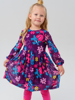 Платье трикотажное для девочек