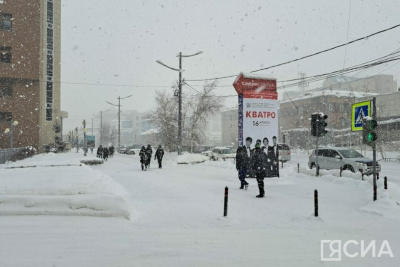 Движение транспорта может быть затруднено в Якутске из-за снегопада / ЯСИА Якутск Якутск Республика Саха (Якутия)