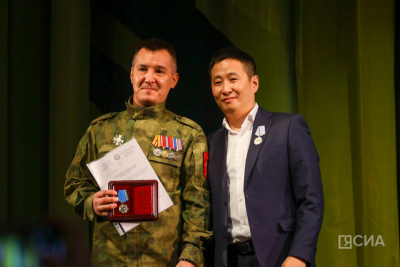 В День защитника Отечества в Якутске вручили знаки «Сердце патриота» / Нарыйа Пахомова Якутск Якутск Республика Саха (Якутия)