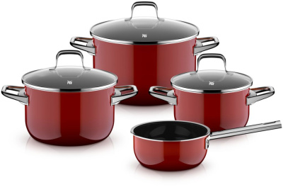 Набор кастрюль Fusiontec Essential Pro Passion Red 4 предмета 16/16/20/24 см