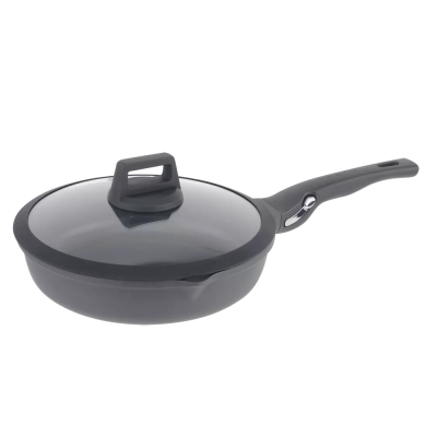 Сковорода литая Calido-24FP со съемной ручкой и крышкой