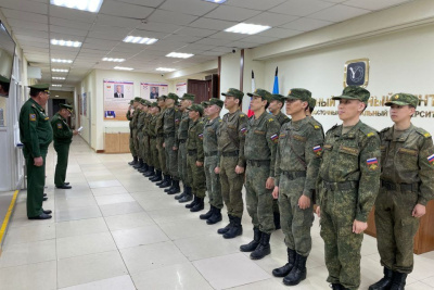 Первый выпуск курсантов военного учебного центра приступит к практической подготовке в Благовещенске / Карина Оконешникова   