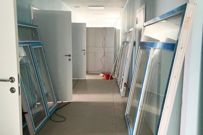 В Мирнинской районной больнице проводят капитальный ремонт в рамках нацпроекта / ЯСИА  Мирнинский Республика Саха (Якутия)