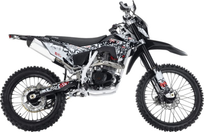 Мотоцикл кроссовый эндуро BSE Z10L Graffiti White (172 FMM) 21/18