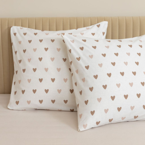 Комплект наволочек Любовь моя (коричневый)/Amore mio brown