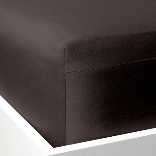 Простыня на резинке Кофе