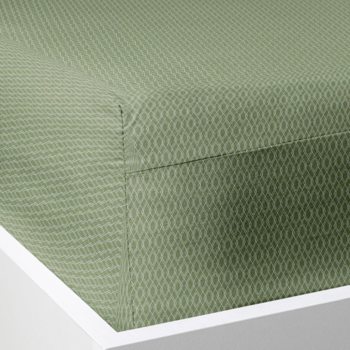 Простыня на резинке Зеленое яблоко/Green apple I