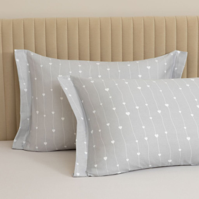 Комплект наволочек Серая романтика с ушками