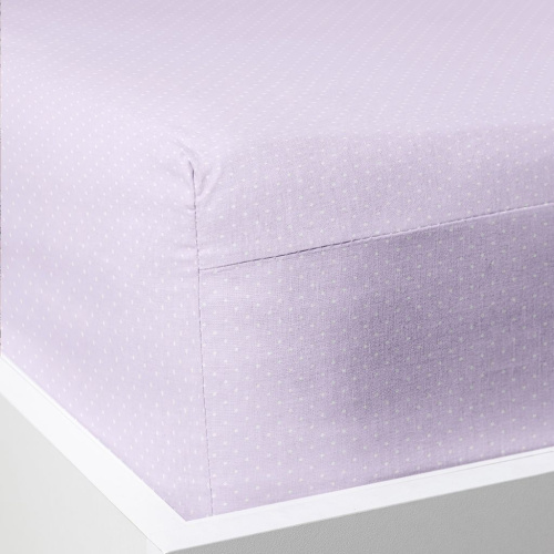 Простыня на резинке Лаванда (горошек)