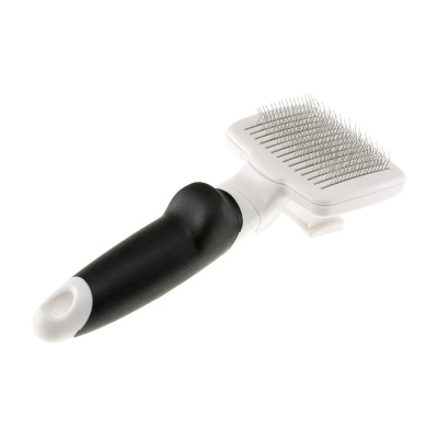 Ferplast Gro 5767 Premium Slicker Brush щетка-пуходерка для средне- и длинношерстных кошек и собак, самоочищающаяся - XS груминг Китай 1 уп. х 1 шт. х 0.084 кг