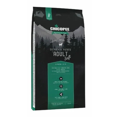 Chicopee HNL Soft Maxi Adult сухой корм для взрослых собак крупных пород, с МЯСОМ СТРАУСА - 12 кг для взрослых со страусом породы крупного размера мешок 1 уп. х 1 шт. х 12 кг