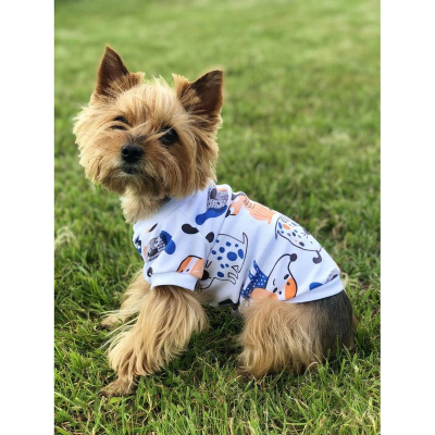 Футболка OSSO-fashion Пёсики для собак любого возраста миниатюрных мелких и средних пород - р. 35 для всех возрастов породы мелкого размера Россия 1 уп. х 1 шт. х 0.035 кг