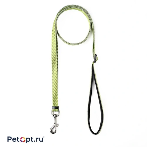 PetOpt Поводок для собак, светоотражающий, Зеленый, нейлоновый S 15ммХ200см Изменяющаяся длина 120-200 см s Китай 1 уп. х 1 шт. х 0.086 кг