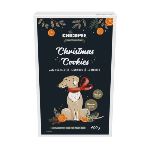 Chicopee Christmas Cookie имбирное печенье для собак, с апельсином и ромашкой - 400 г повседневный для взрослых с апельсином 1 уп. х 1 шт. х 0.4 кг