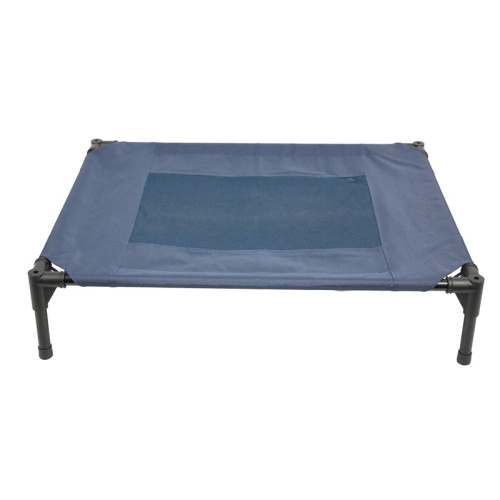 Mr.Kranch Elevated M лежанка-шезлонг каркасная для собак, средняя, размер 81х63х19 см, синяя для всех возрастов Китай 1 уп. х 1 шт. х 2 кг