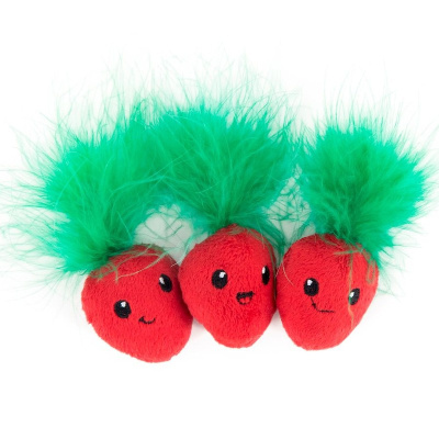 Petstages игрушка для кошек, клубнички - 3 шт в комплекте для всех возрастов для всех пород Китай 1 уп. х 1 шт. х 0.02 кг