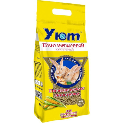 Уют подстилка гигиеническая для взрослых грызунов, кукурузный - 9 л Россия 1 уп. х 1 шт. х 1.7 кг
