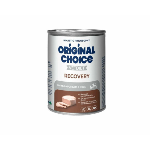 Original Choice Vetdiet Recovery влажный корм для собак и кошек, восстановительная диета, в консервах - 340 г премиум для взрослых консервы (в железной банке) Россия 1 уп. х 6 шт. х 2.04 кг