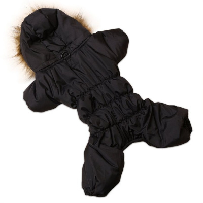 Lion Winter комбинезон LP070 для собак мелких пород, унисекс, зимний, черный - XL (спина 32-34 см, обхват шеи 43-45, обхват груди 41-43 см) породы мелкого размера Россия 1 уп. х 1 шт. х 1 кг