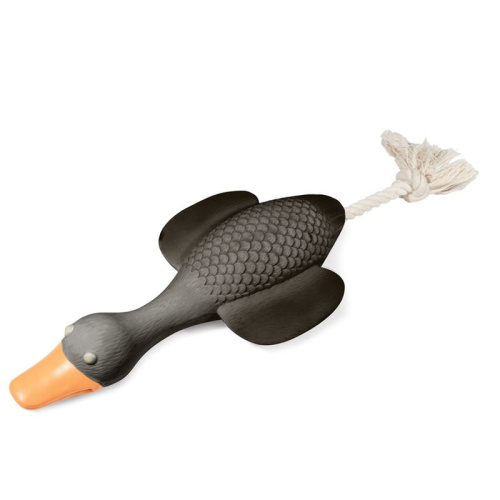 Triol Игрушка для собак из латекса "Гусь с веревкой", 120/210мм для всех пород Китай 1 уп. х 1 шт. х 0.03 кг