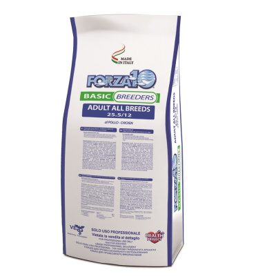 Forza10 Best Breeders Adult All Breeds сухой корм для взрослых собак всех пород из курицы - 20 кг повседневный супер премиум для взрослых с курицей породы мелкого размера мешок Импортный корм 1 уп. х 1 шт. х 20 кг