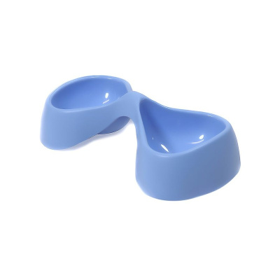 United Pets миска двойная Bicio, 2х230 мл, голубая Китай 1 уп. х 1 шт. х 0.688 кг