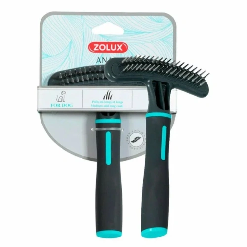 Zolux Расческа-грабли двухрядные для собак 1 уп. х 1 шт. х 0.09 кг