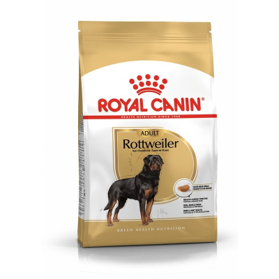 Royal Canin Rottweiler Adult полнорационный сухой корм для взрослых собак породы ротвейлер старше 18 месяцев - 12 кг повседневный супер премиум ротвейлер для взрослых породы крупного размера мешок Россия 1 уп. х 1 шт. х 12 кг