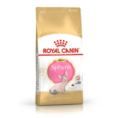 Royal Canin Sphynx Kitten полнорационный сухой корм для котят породы сфинкс до 12 месяцев повседневный супер премиум сфинкс для котят с птицей для всех пород мешок Российский корм 1 уп. х 1 шт. х 2 кг