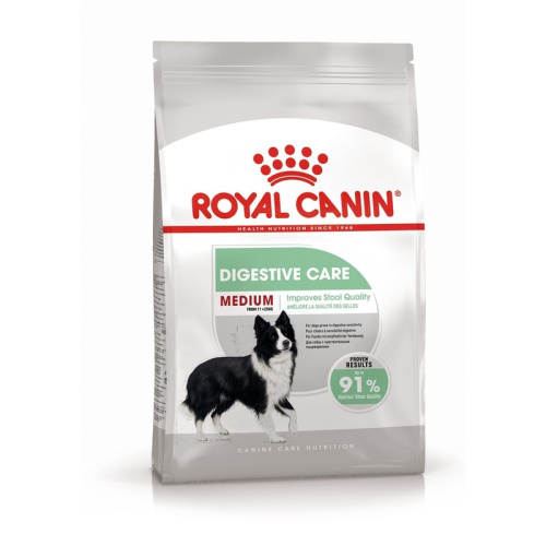 Royal Canin Medium Digestive Care полнорационный сухой корм для взрослых собак средних пород с чувствительным пищеварением - 3 кг повседневный супер премиум для взрослых с курицей породы среднего размера мешок Россия 1 уп. х 1 шт. х 3 кг