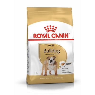 Royal Canin Bulldog Adult сухой корм для взрослых собак породы английский бульдог - 12 кг повседневный супер премиум бульдог для взрослых со свининой породы среднего размера мешок Россия 1 уп. х 1 шт. х 12 кг