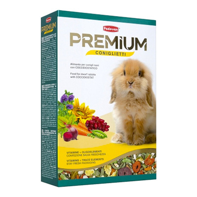 Корм Padovan Premium coniglietti для кроликов и молодняка комплексный основной - 500 г повседневный премиум для крольчат Импортный корм 1 уп. х 1 шт. х 0.5 кг