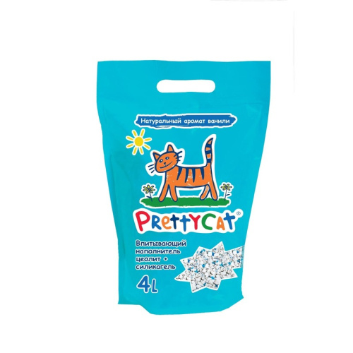 PrettyCat наполнитель глиняный впитывающий с део-кристаллами Aroma Fruit - 4 л эконом Россия 1 уп. х 1 шт. х 2.5 кг