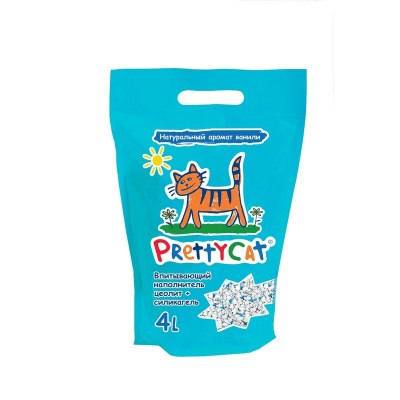 PrettyCat наполнитель глиняный впитывающий с део-кристаллами Aroma Fruit - 4 л эконом Россия 1 уп. х 1 шт. х 2.5 кг