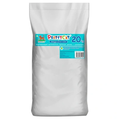 PrettyCat Premium наполнитель впитывающий глиняный "Premium" с део-кристаллами - 20 кг для всех возрастов Россия 1 уп. х 1 шт. х 20 кг