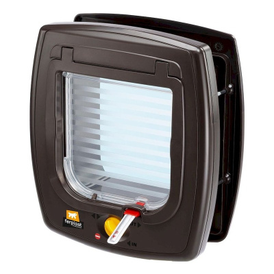 Ferplast Swing 7 Set дверка для животных, с магнитом, коричневая - 22,5x10,4xh25,2 см, размер прохода - 13,5x13,7 см Словения 1 уп. х 1 шт. х 0.615 кг