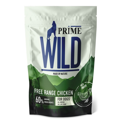 Prime Wild GF Free Range полнорационный сухой корм для щенков и собак, беззерновой, с курицей - 500 г повседневный супер премиум беззерновые для щенков с курицей для всех пород мешок Импортный корм 1 уп. х 1 шт. х 0.5 кг