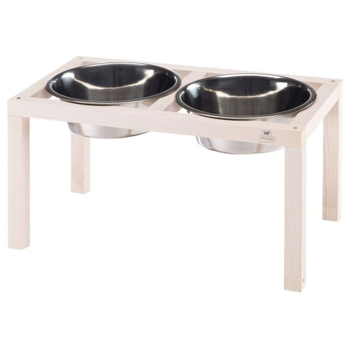 Ferplast Desco Wood 07 подставка для собак, с металическими мисками kc58 5,6 л, деревянная - 54,2x28,6xh29 см Индия 1 уп. х 1 шт. х 2.388 кг